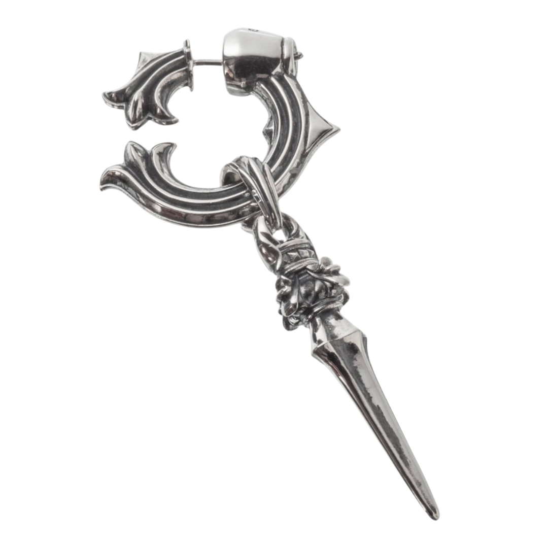 【Artemis classic】銀牙ドロップピアス 片耳分 ACE0202　Silver fang drop earrings