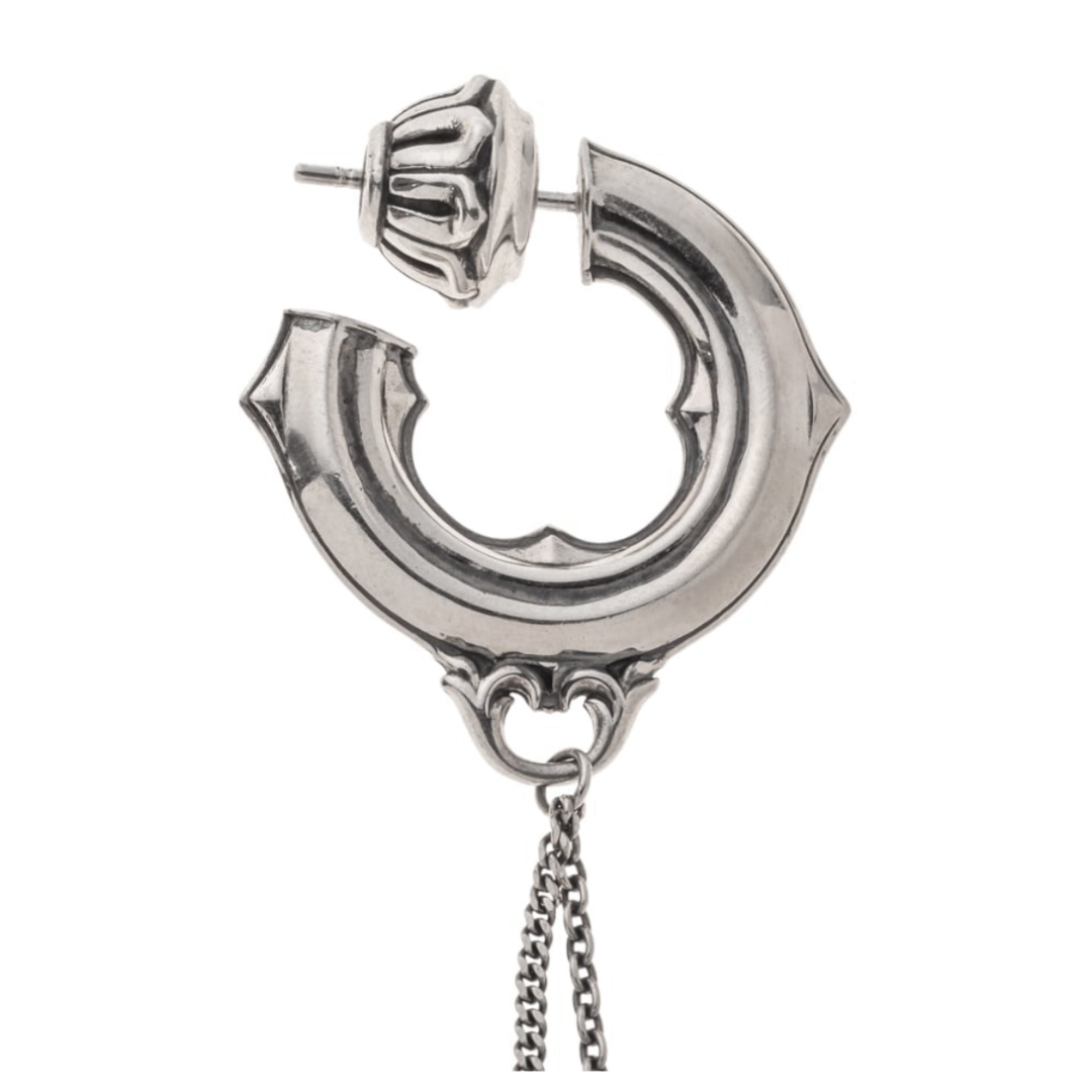 【Artemis classic】ダブルチェーンフープピアス 片耳分 ACE0207 Double Chain Hoop Earrings