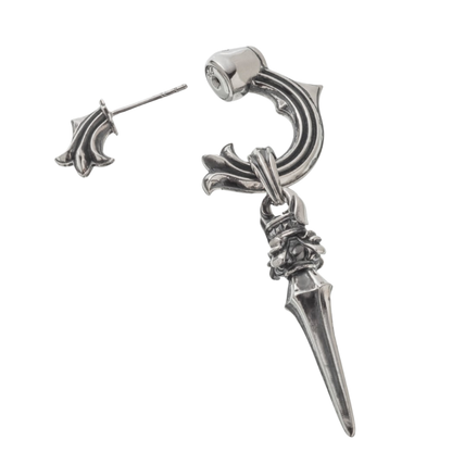 【Artemis classic】銀牙ドロップピアス 片耳分 ACE0202　Silver fang drop earrings