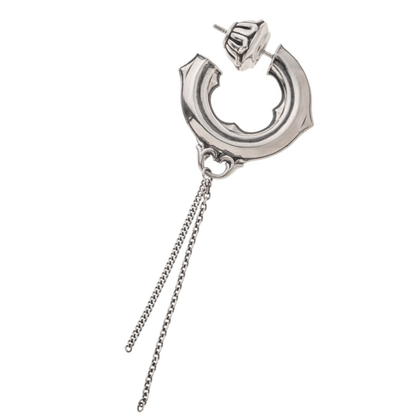 【Artemis classic】ダブルチェーンフープピアス 片耳分 ACE0207 Double Chain Hoop Earrings