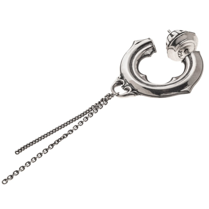 【Artemis classic】ダブルチェーンフープピアス 片耳分 ACE0207 Double Chain Hoop Earrings