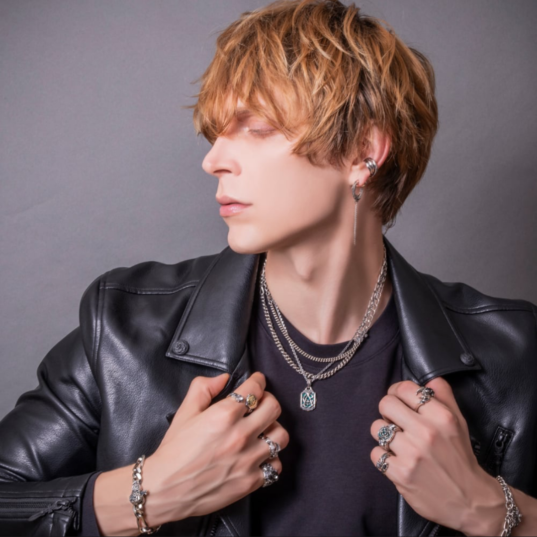 【Artemis classic】ダブルチェーンフープピアス 片耳分 ACE0207 Double Chain Hoop Earrings