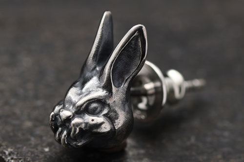 【MUD CULT】Evil Rabbit　シルバースタッドピアス