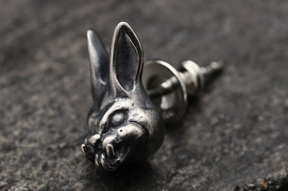 【MUD CULT】Evil Rabbit　シルバースタッドピアス
