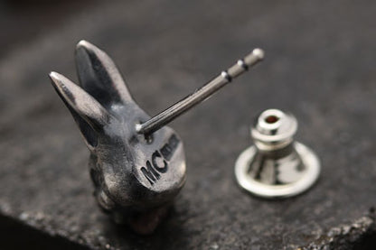 【MUD CULT】Evil Rabbit　シルバースタッドピアス